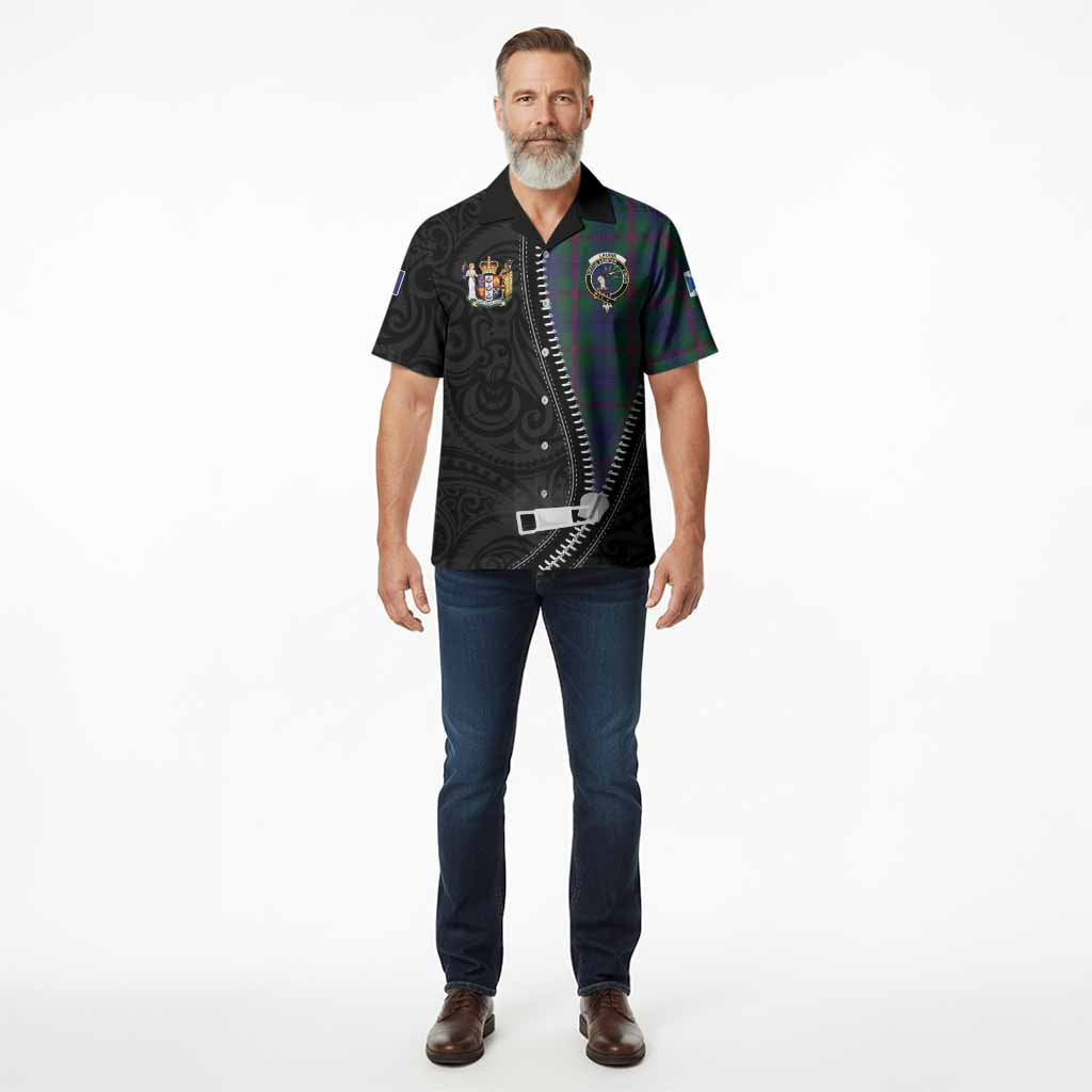 Laurie Tartan Hawaiian Shirt New Zealand Pattern Unique Zipper Stylized