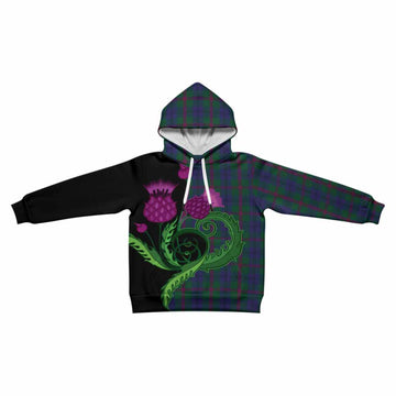 Laurie Tartan Kid Hoodie Traditional Scottish Thistle