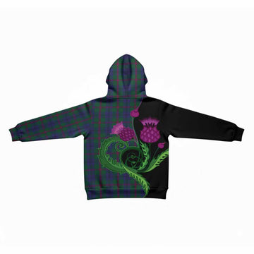 Laurie Tartan Kid Hoodie Traditional Scottish Thistle