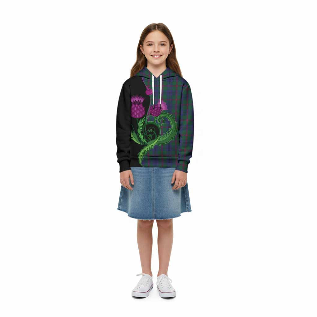 Laurie Tartan Kid Hoodie Traditional Scottish Thistle