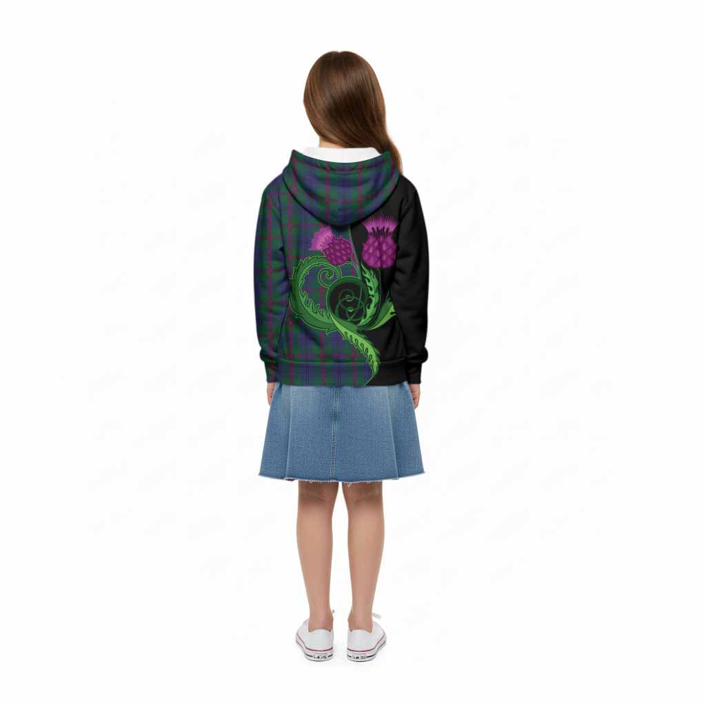 Laurie Tartan Kid Hoodie Traditional Scottish Thistle