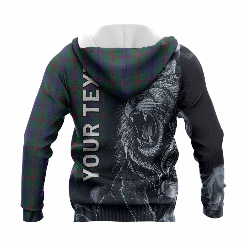 Laurie Tartan Knitted Hoodie Roaring Lion Heritage