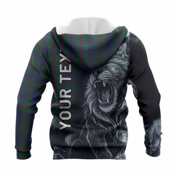 Laurie Tartan Knitted Hoodie Roaring Lion Heritage