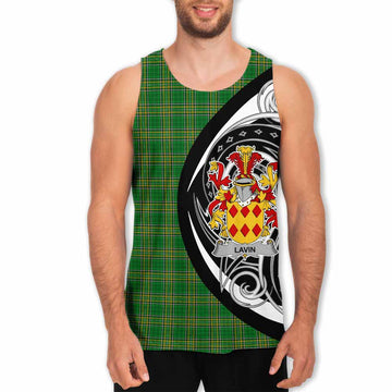 Tartan Vibes Clothing Lavin Irish Clan Men's Tank Top Celtic Circle Style