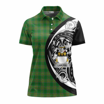 Lawless Irish Clan Women's Polo Shirt Celtic Circle Style Women - Tartan Vibes Clothing