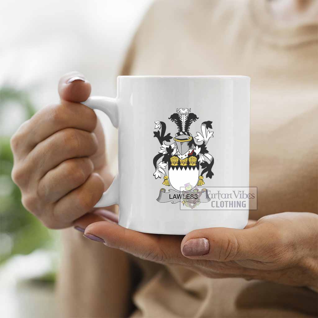 Lawless Irish Clan Coat of Arms Ceramic Mug - 2D-tartanvibesclothing