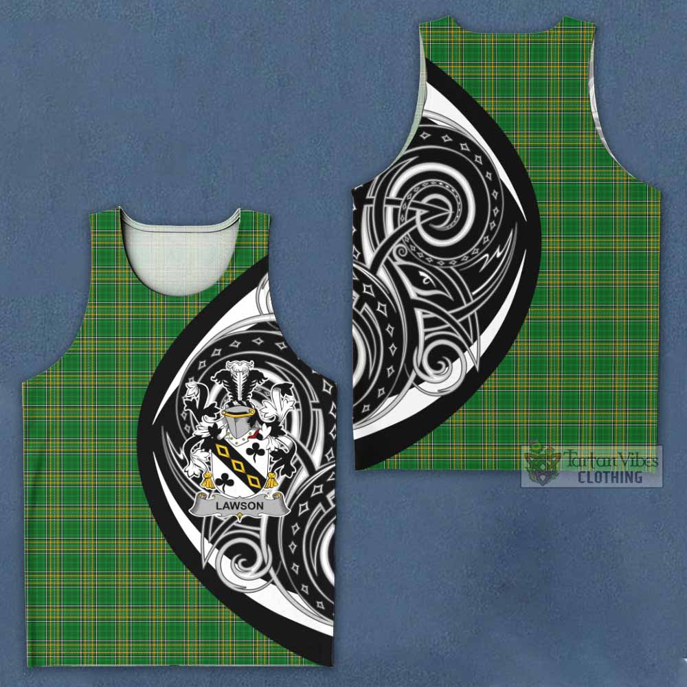 Tartan Vibes Clothing Lawson Irish Clan Men's Tank Top Celtic Circle Style