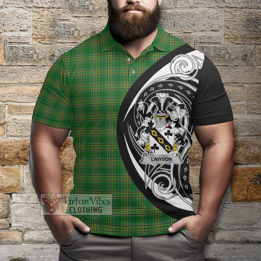 Lawson Irish Clan Polo Shirt Celtic Circle Style - Tartan Vibes Clothing
