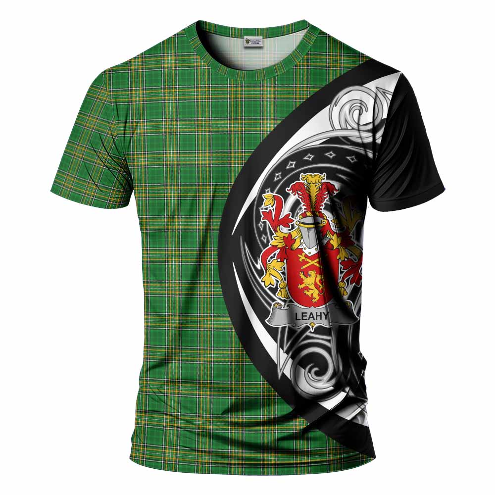 Tartan Vibes Clothing Leahy Irish Clan T-Shirt Celtic Circle Style