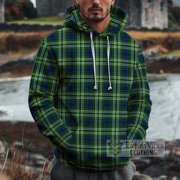 Learmonth Tartan Cotton Hoodie Pullover Hoodie XS - Tartan Vibes Clothing