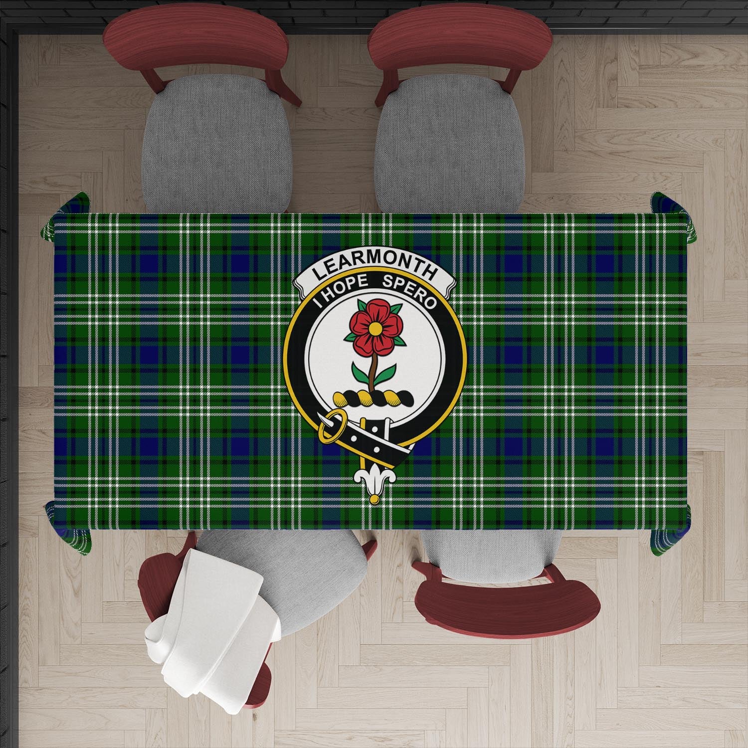 learmonth-tatan-tablecloth-with-family-crest