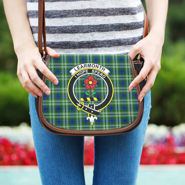 Learmonth Tartan Saddle Bag with Family Crest