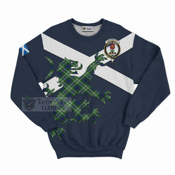 Learmonth Tartan Lion Rampant Sweatshirt Proudly Display Your Heritage with Alba Gu Brath and Clan Name