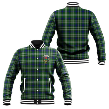 Learmonth Tartan Baseball Jacket with Family Crest