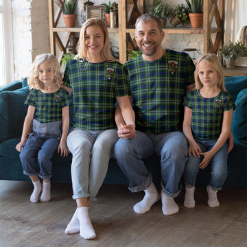 Learmonth Tartan T-Shirt with Family Crest