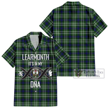 Learmonth Tartan Short Sleeve Button Shirt with Family Crest DNA In Me Style Kid - Tartanvibesclothing Shop