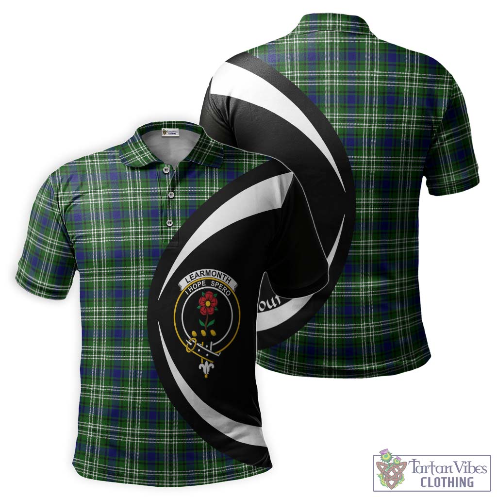 Learmonth Tartan Men's Polo Shirt with Family Crest Circle Style Kid - Tartan Vibes Clothing
