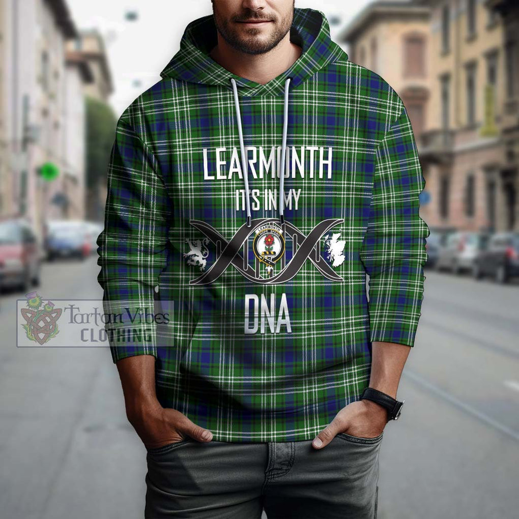 Learmonth Tartan Hoodie with Family Crest DNA In Me Style Pullover Hoodie - Tartanvibesclothing Shop