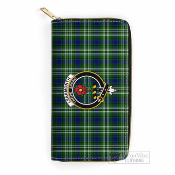 Learmonth Tartan Women's Leather Wallet with Family Crest