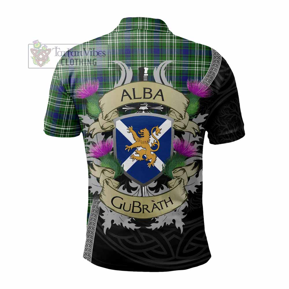 Tartan Vibes Clothing Learmonth Tartan Family Crest Polo Shirt Lion Rampant Royal Thistle Shield Celtic Inspired