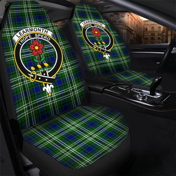 Learmonth Tartan Car Seat Cover with Family Crest