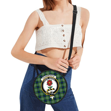 Learmonth Tartan Round Satchel Bags with Family Crest