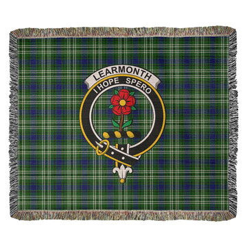 Learmonth Tartan Woven Blanket with Family Crest