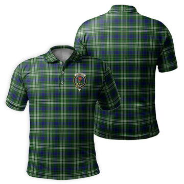 Learmonth Tartan Men's Polo Shirt with Family Crest