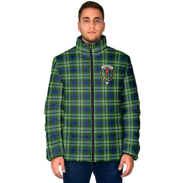 Learmonth Tartan Padded Jacket with Family Crest