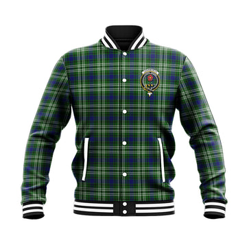 Learmonth Tartan Baseball Jacket with Family Crest