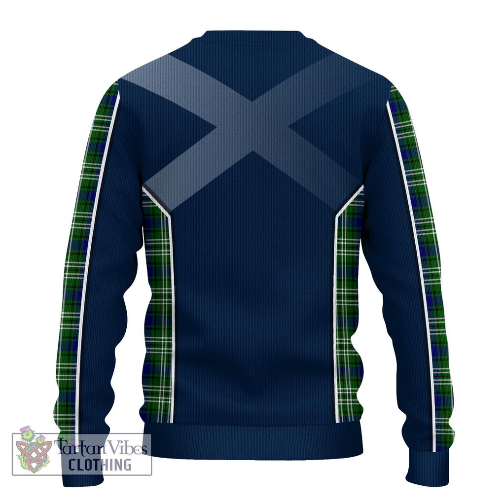 Learmonth Tartan Knitted Sweater with Family Crest and Lion Rampant Vibes Sport Style - Tartan Vibes Clothing