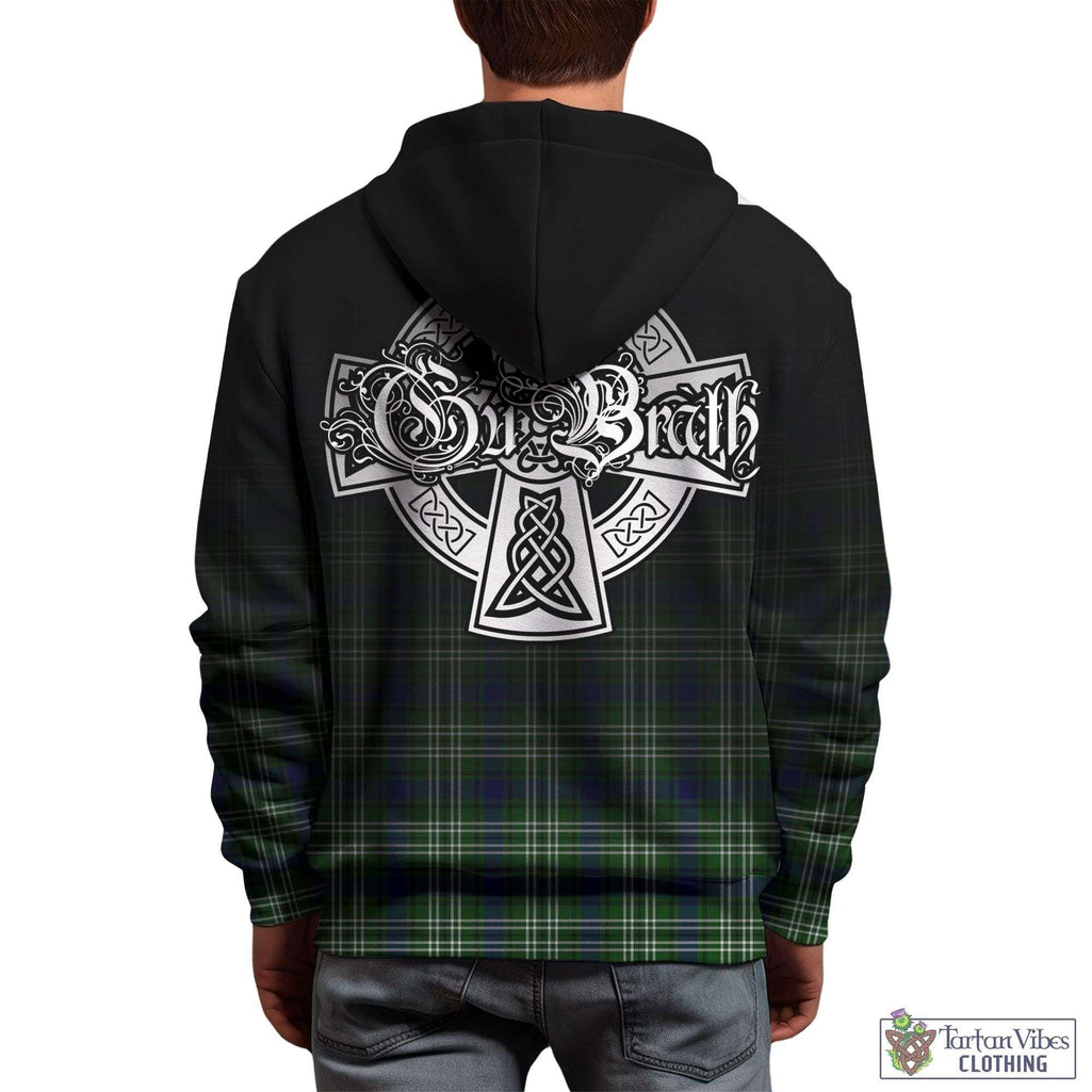 Tartan Vibes Clothing Learmonth Tartan Hoodie Featuring Alba Gu Brath Family Crest Celtic Inspired