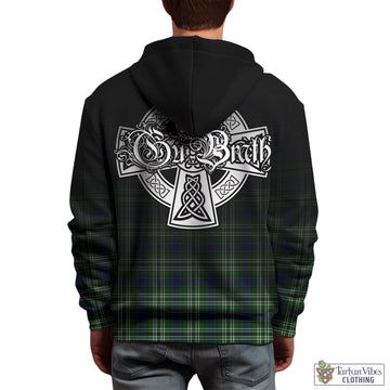 Learmonth Tartan Hoodie Featuring Alba Gu Brath Family Crest Celtic Inspired