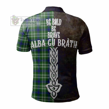 Learmonth Tartan Family Crest Polo Shirt Alba Gu Brath Be Brave Lion Ancient Style