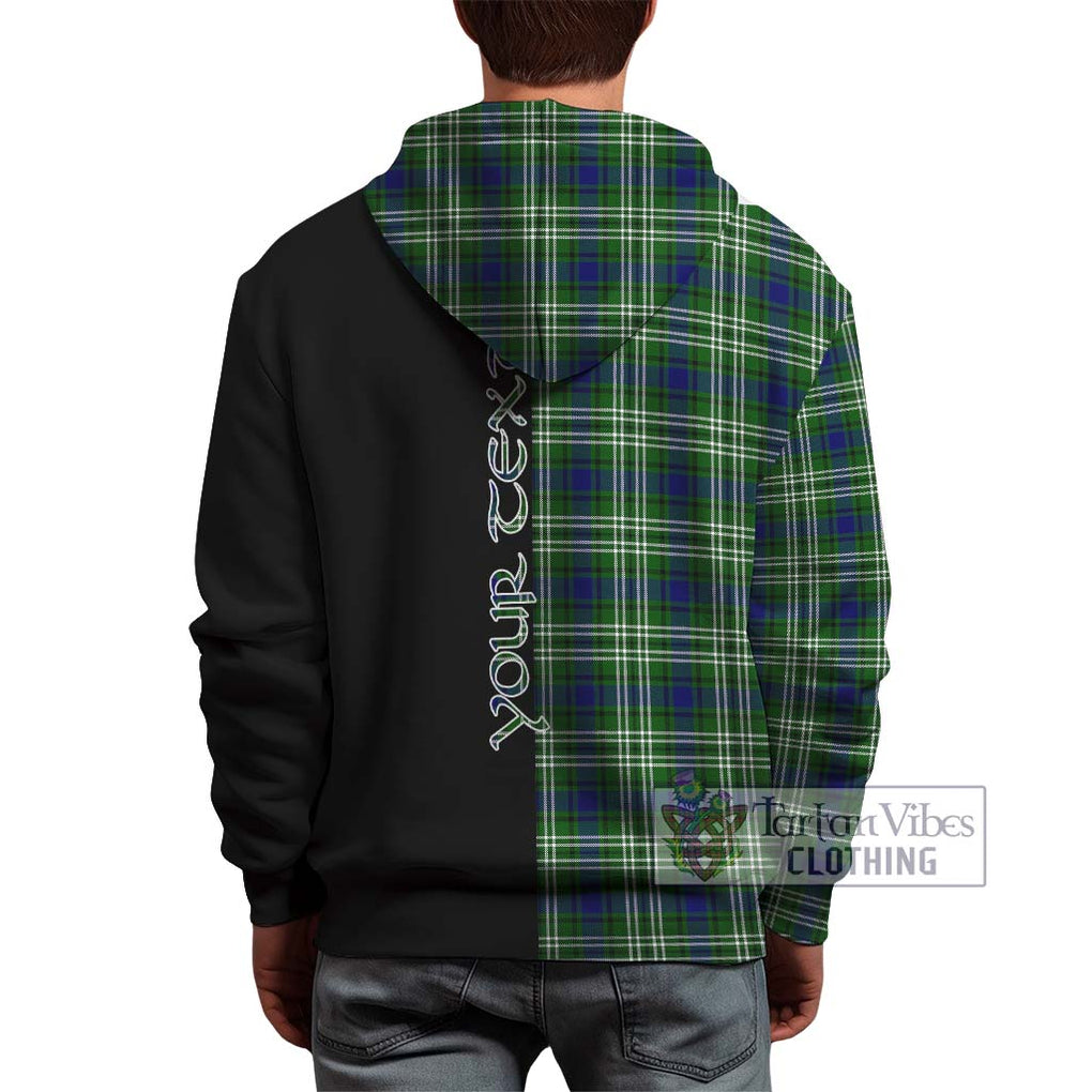 Learmonth Tartan Hoodie with Family Crest and Half Of Me Style - Tartanvibesclothing Shop