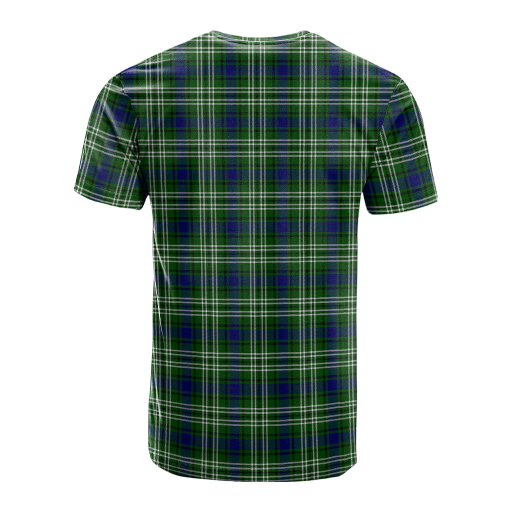 Learmonth Tartan T-Shirt with Family Crest - Tartan Vibes Clothing