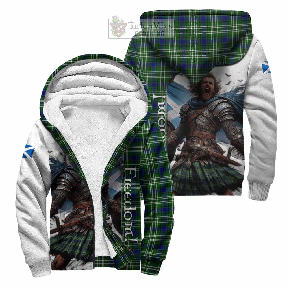 Tartan Vibes Clothing Learmonth Crest Tartan Sherpa Hoodie Inspired by the Freedom of Scottish Warrior