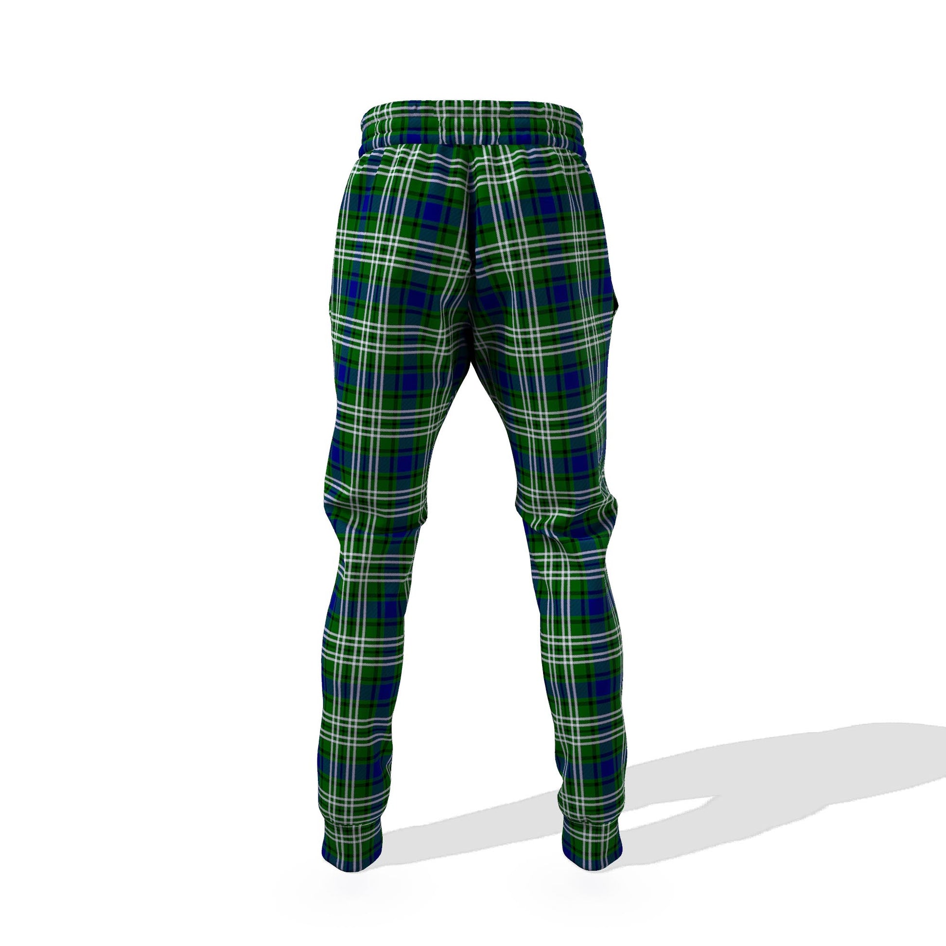 Learmonth Tartan Joggers Pants with Family Crest - Tartanvibesclothing