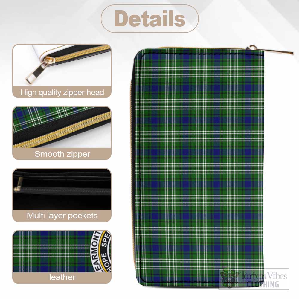 Tartan Vibes Clothing Learmonth Tartan Women's Leather Wallet with Family Crest