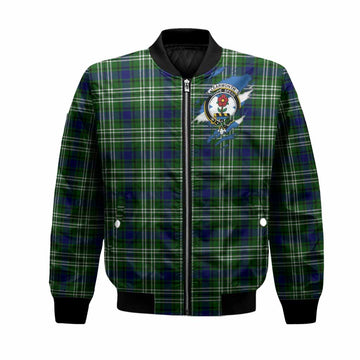 Learmonth Clan Crest In Me Tartan Bomber Jacket Scotland Flag Style