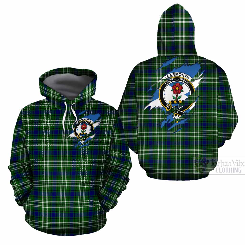 Learmonth Clan Crest In Me Tartan Cotton Hoodie Scotland Flag Style