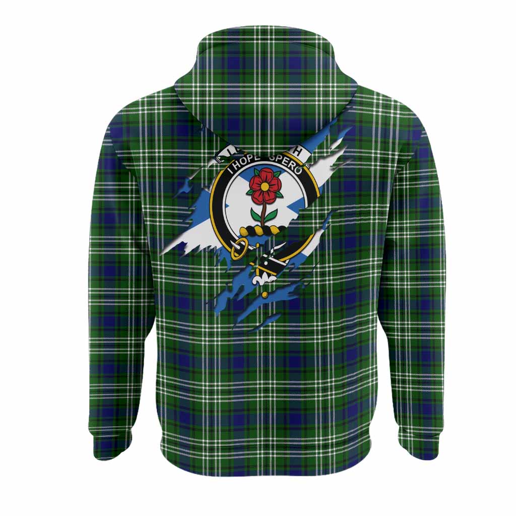 Learmonth Clan Crest In Me Tartan Hoodie Scotland Flag Style