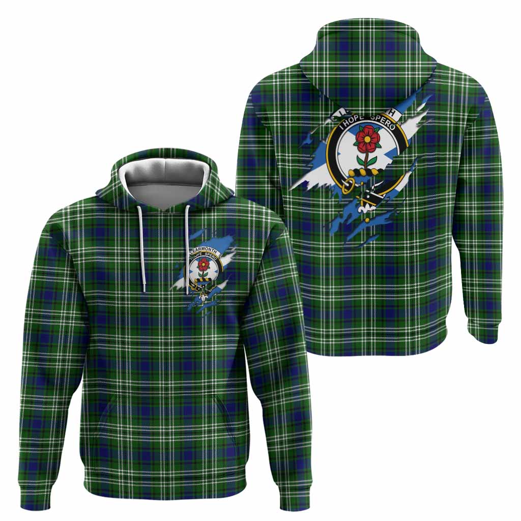Learmonth Clan Crest In Me Tartan Hoodie Scotland Flag Style