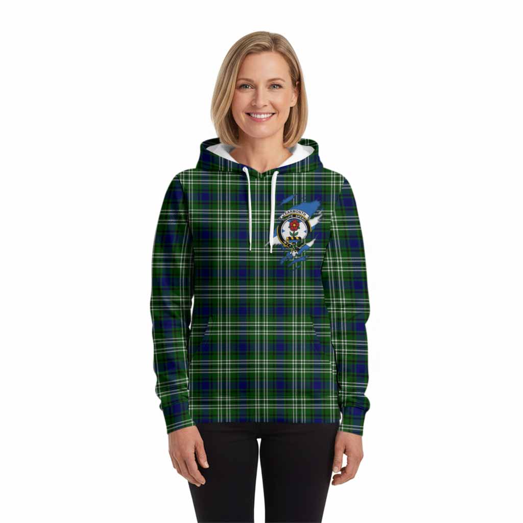 Learmonth Clan Crest In Me Tartan Hoodie Scotland Flag Style