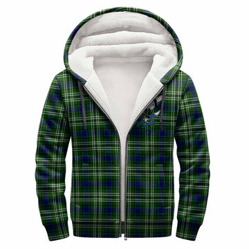 Learmonth Clan Crest In Me Tartan Sherpa Hoodie Scotland Flag Style