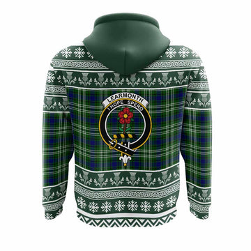 Learmonth Clan Tartan Christmas Hoodie with Family Crest