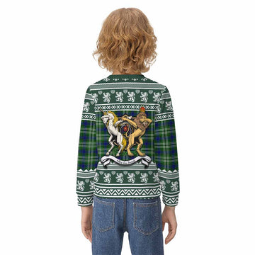 Learmonth Clan Tartan Crest Christmas Kid Ugly Sweatshirt Coat of Arms Funny Style