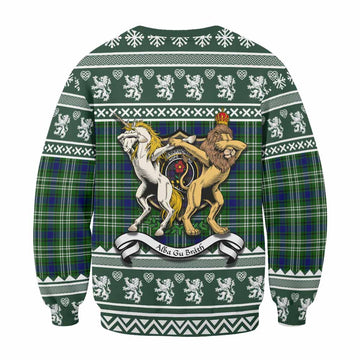 Learmonth Clan Tartan Crest Christmas Sweatshirt Coat of Arms Funny Style