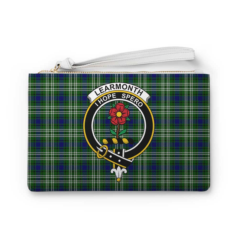 Tartan Vibes Clothing Learmonth Family Crest Tartan Clutch Bag