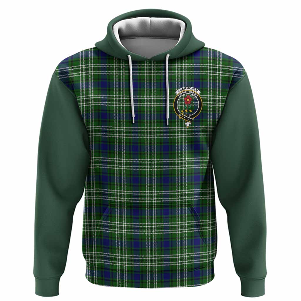 Learmonth Tartan Accent Hoodie with Family Crest